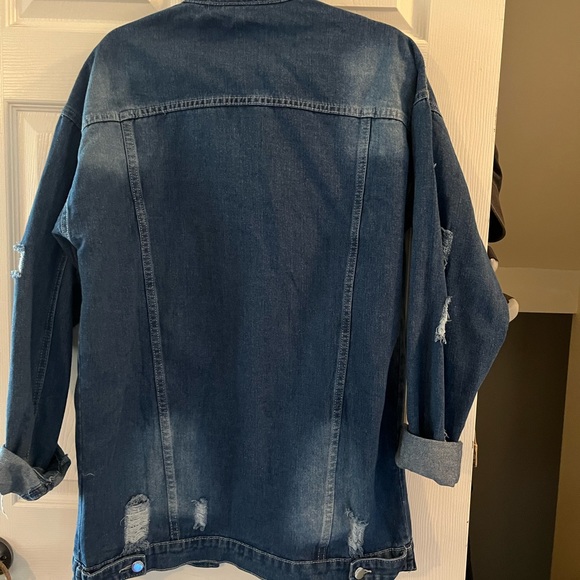 Brand new Blondie xl large distressed Jean jacket - Picture 2 of 2